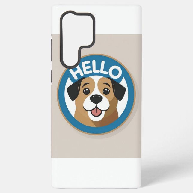 Niedliches "Hello" Mobile Case Samsung Galaxy Hülle (Rückseite)