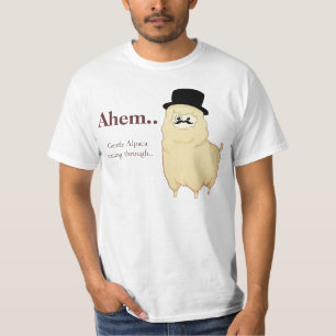 Niedliches Herr-Alpaka T-Shirt