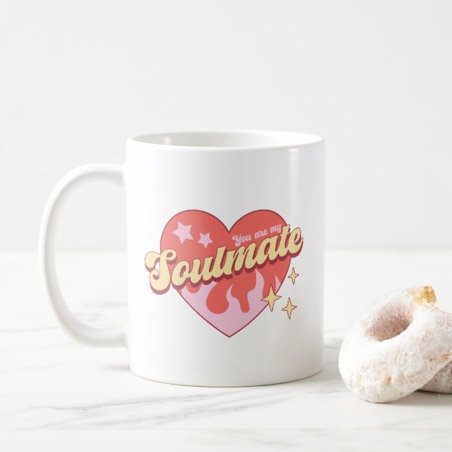 Niedliches Herz, du bist meine Seelenkaffee-Tasse Kaffeetasse (Mit Donut)