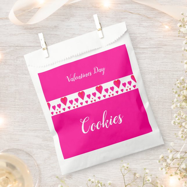 Niedliches Herz Gemustert Geschenktütchen (Ausgeschnitten)