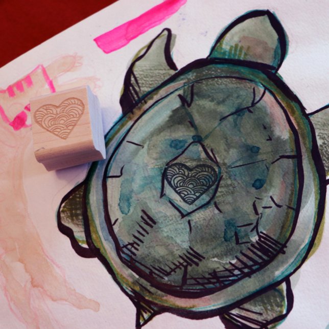 Niedliches Herz Gummistempel (Von Creator hochgeladen)