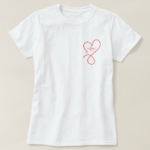 Niedliches Herz mit Liebe Valentin T - Shirt