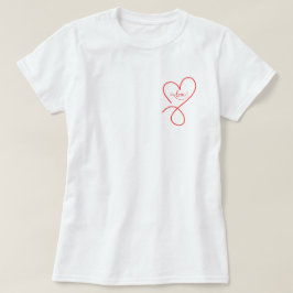 Niedliches Herz mit Liebe Valentin T - Shirt