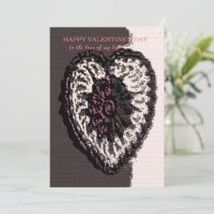 Niedliches Herz Personalisiert Valentinstag Karte