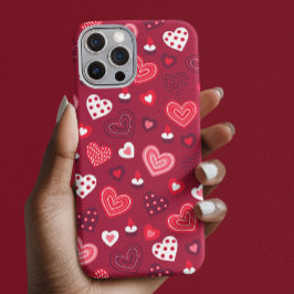 Niedliches Herzmuster iPhone 16 Pro Hülle