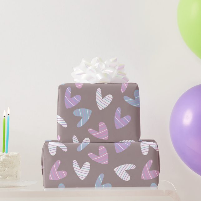 niedliches Herzmuster Geschenkpapier (Partygeschenke)