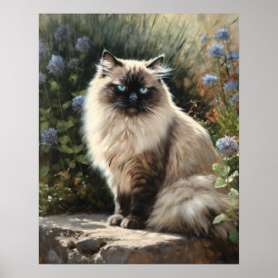 Niedliches Himalayan Cat Art Print Poster