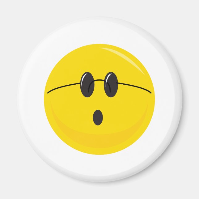 niedliches Hippie-Gesicht Magnet (Vorne)