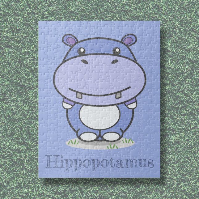 Niedliches Hippo-Puzzle Puzzle (Cute Hippo Puzzle)