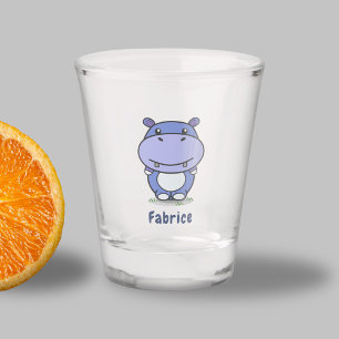 Niedliches Hippo-Shotglas Schnapsglas