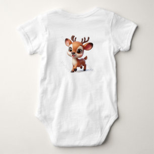 niedliches Hirsch Baby Strampler