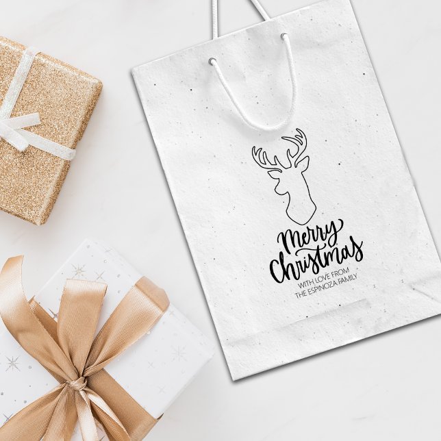 Niedliches Hirsch Frohe Weihnachten Gummistempel (Von Creator hochgeladen)