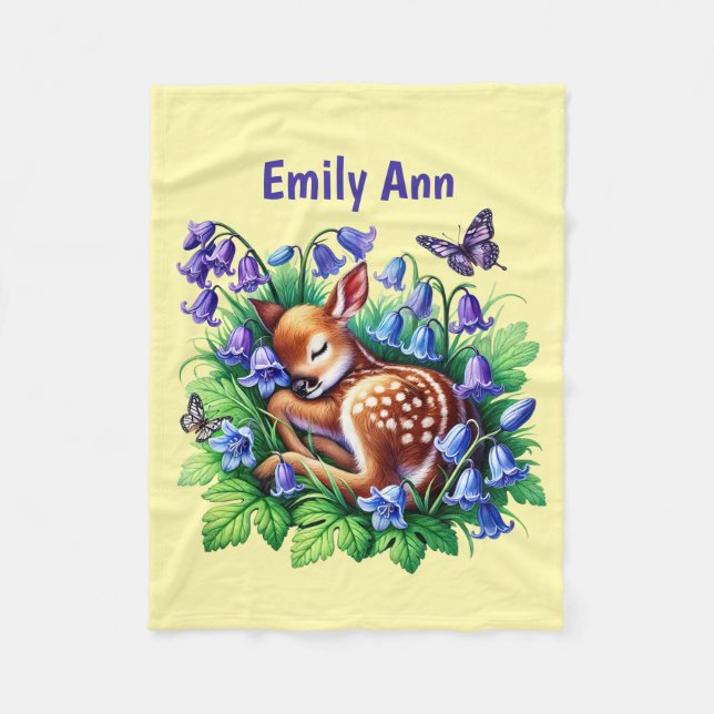 Niedliches Hirsch geben den Namen ' Fleecedecke (Vorderseite)