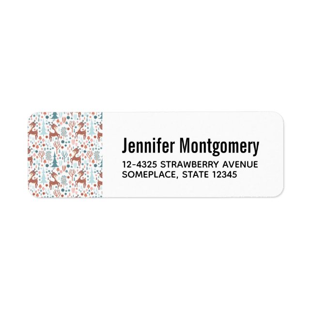 Niedliches Hirsch im Whimsikwaldmuster (Vorne)