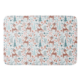 Niedliches Hirsch in Whimsical Forest Pattern Weih Badematte