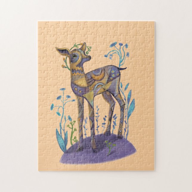 niedliches Hirsch Puzzle (Vertikal)