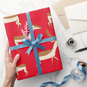 Niedliches Hirsch und Familie Geschenkpapier