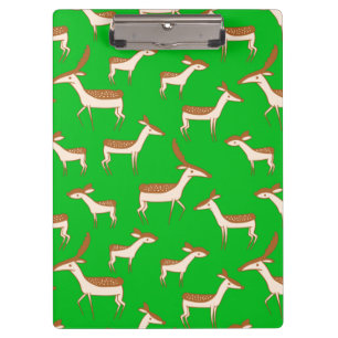 Niedliches Hirsch und Familie Klemmbrett