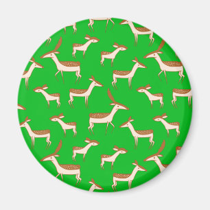 Niedliches Hirsch und Familie Magnet