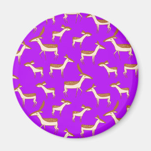 Niedliches Hirsch und Familie Magnet