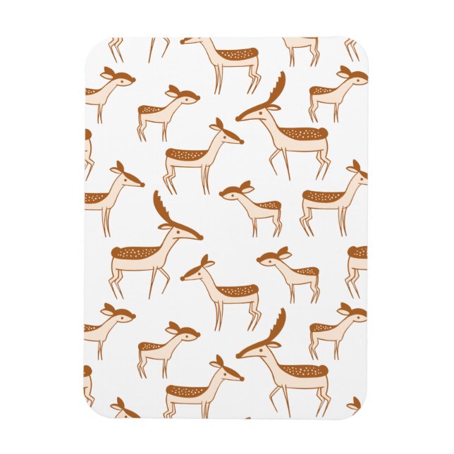 Niedliches Hirsch und Familie Magnet (Vertikal)