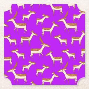 Niedliches Hirsch und Familie Untersetzer