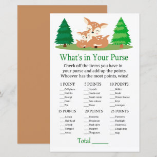 Niedliches Hirsch Was ist in deinem Geldbeutel?