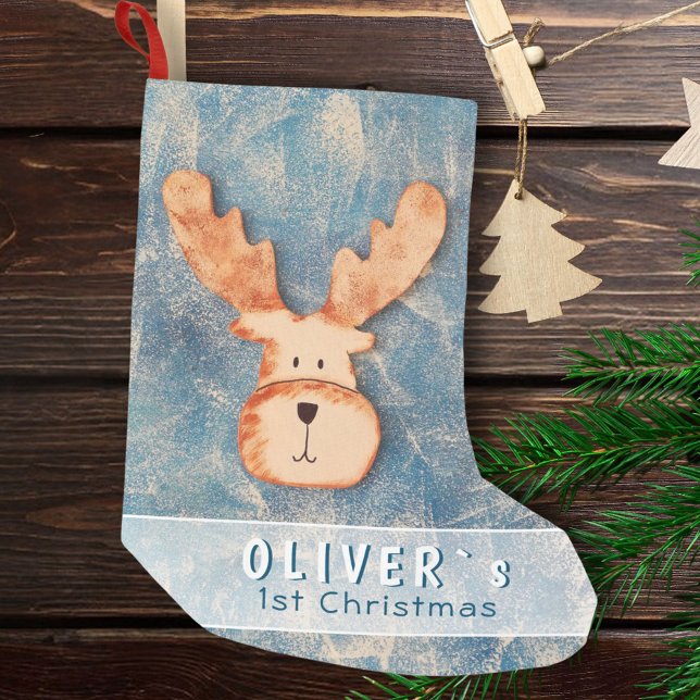 Niedliches Hirschbaby Kleiner Weihnachtsstrumpf (Von Creator hochgeladen)