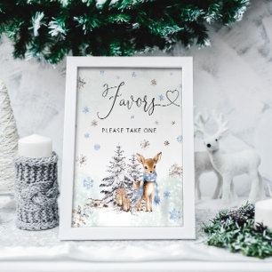 Niedliches Hirschbaby liebt Poster