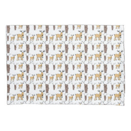 Niedliches Hirschbuck Bull Elk Drawn Kid's Kissenbezug