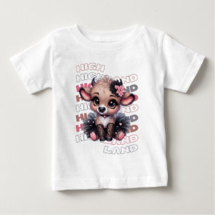 Niedliches Hochland Kuh Ballerina - Kawaii Tier Baby T-shirt