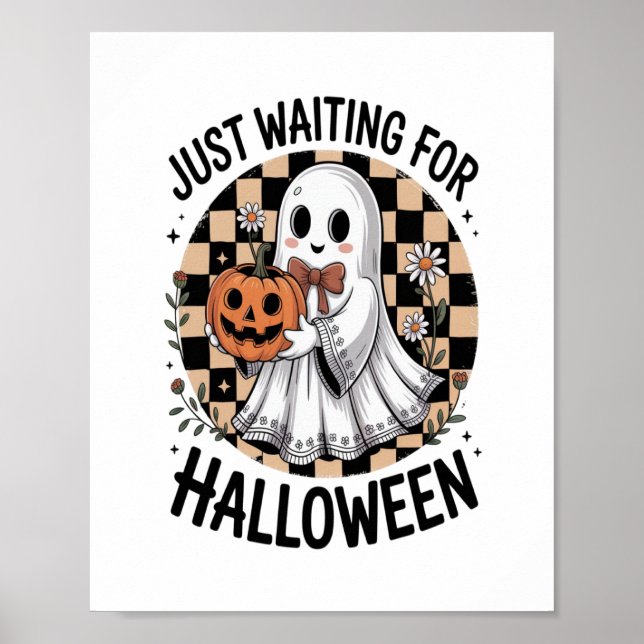 Niedliches Hochland-KuhHalloween (2) Poster (Vorne)