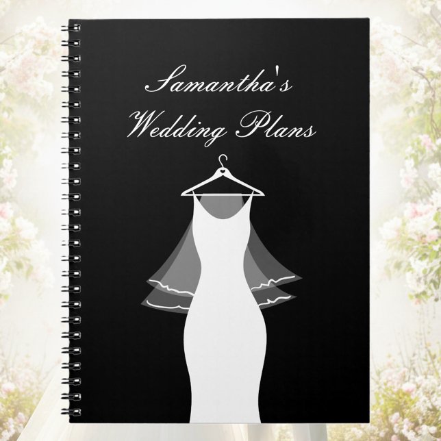 Niedliches Hochzeitsplaner-Notebook für Braut Notizblock (wedding plans notebook)