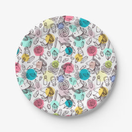 Niedliches Hübsches Einhornmuster Pappteller