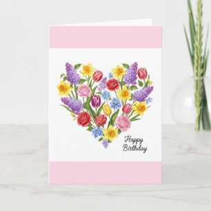 Niedliches Hübsches Glück Geburtstag Blume Blumenh Karte