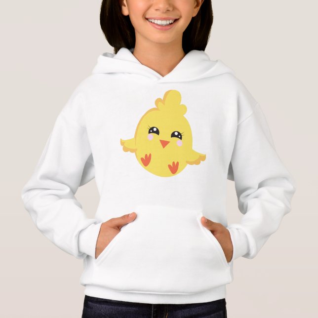 Niedliches Huhn, Baby Hühnchen, kleines Huhn, Küke Hoodie (Vorderseite)