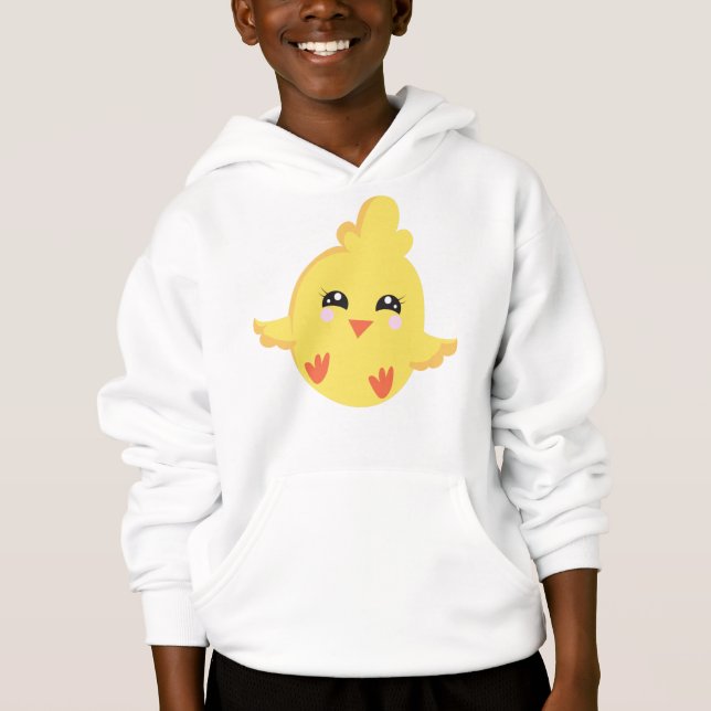 Niedliches Huhn, Baby Hühnchen, kleines Huhn, Küke Hoodie (Vorderseite)
