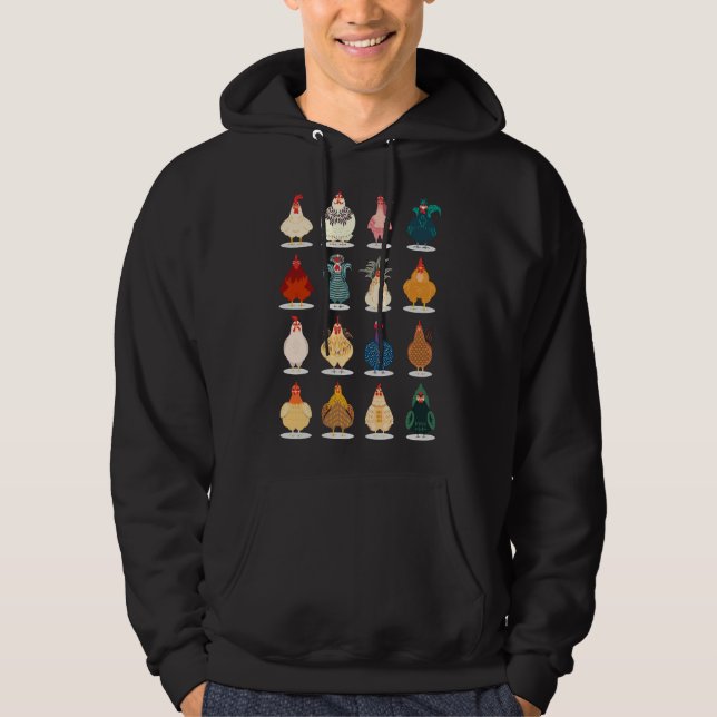 Niedliches Huhn Hoodie (Vorderseite)