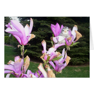 niedliches Huhn in einer Blume