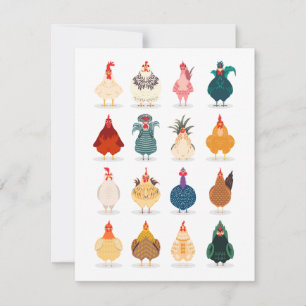 Niedliches Huhn Karte
