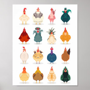 Niedliches Huhn Poster