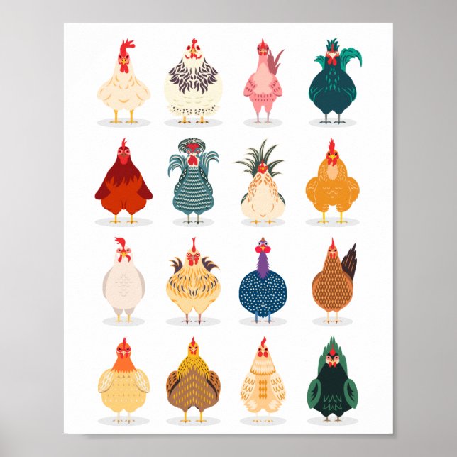 Niedliches Huhn Poster (Vorne)