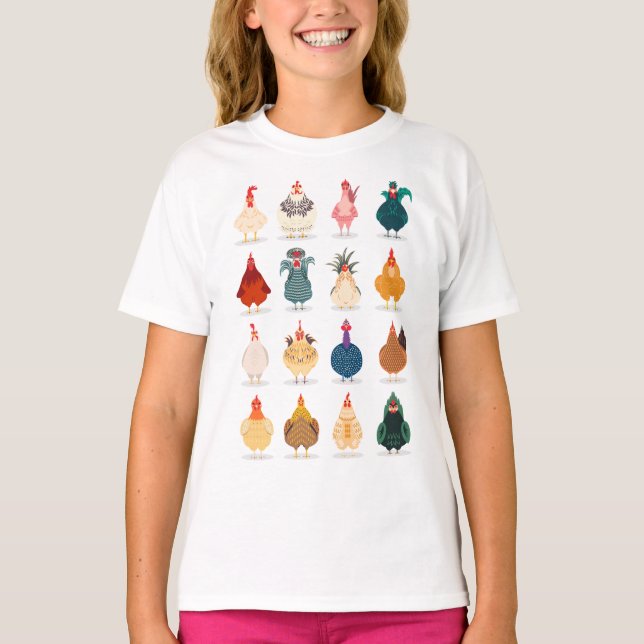 Niedliches Huhn T-Shirt (Vorderseite)