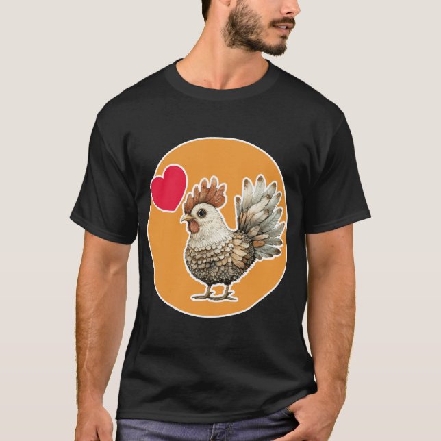 Niedliches Huhn T-Shirt (Vorderseite)