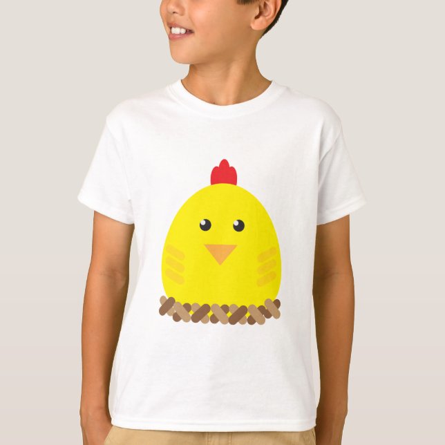 Niedliches Huhn T-Shirt (Vorderseite)