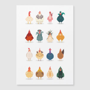  Niedliches Hühnchen Magnetkarte