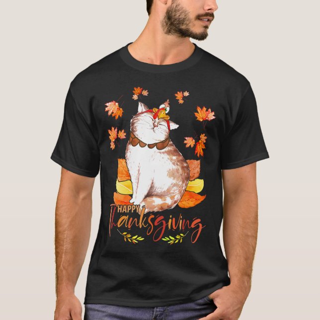Niedliches Hühnerhuhnerhut Herbst Erntedank T-Shirt (Vorderseite)