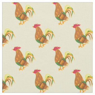 Niedliches Hühnerrooster Kids Baby Kinderzimmer ge Stoff