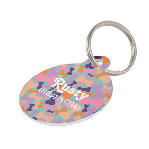 Niedliches Hundebonenmotiv Haustiermarke