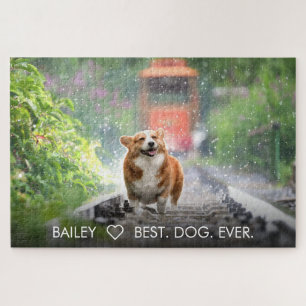 Niedliches Hundebüt Foto Personalisierte Haustiere Puzzle